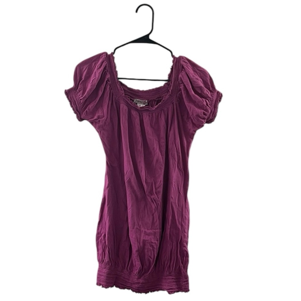 Kensie Girl Magenta Tunic Top Size Medium